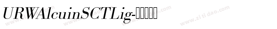 URWAlcuinSCTLig字体转换