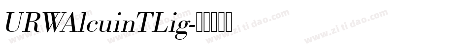 URWAlcuinTLig字体转换