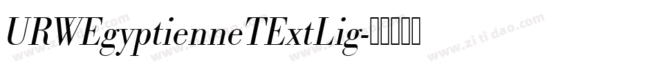 URWEgyptienneTExtLig字体转换