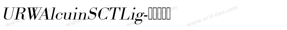 URWAlcuinSCTLig字体转换
