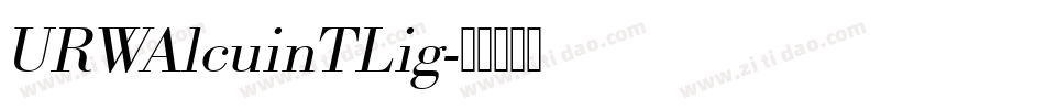 URWAlcuinTLig字体转换