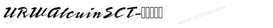 URWAlcuinSCT字体转换