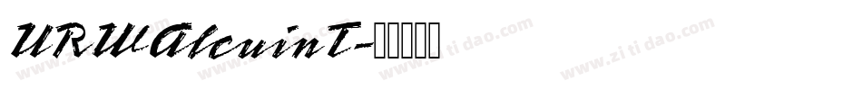 URWAlcuinT字体转换