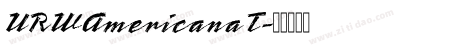 URWAmericanaT字体转换