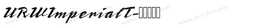 URWImperialT字体转换