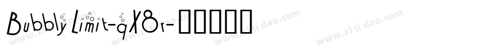 BubblyLimit-qX8r字体转换