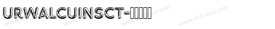URWAlcuinSCT字体转换