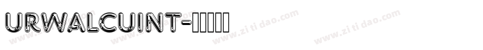 URWAlcuinT字体转换