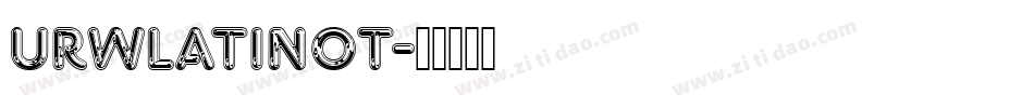 URWLatinoT字体转换
