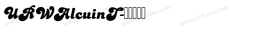 URWAlcuinT字体转换