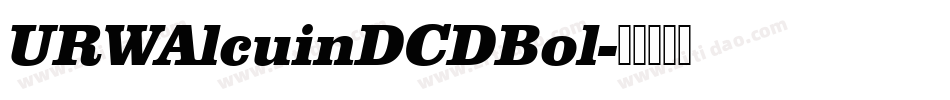 URWAlcuinDCDBol字体转换