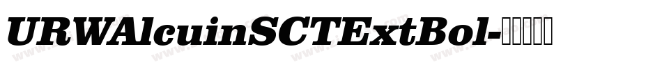 URWAlcuinSCTExtBol字体转换