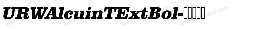 URWAlcuinTExtBol字体转换