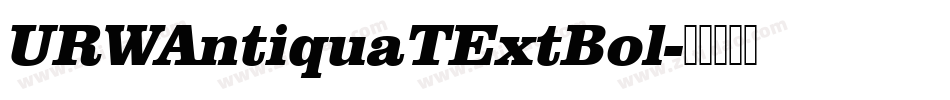 URWAntiquaTExtBol字体转换