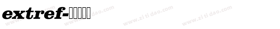 extref字体转换