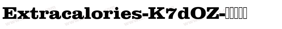 Extracalories-K7dOZ字体转换