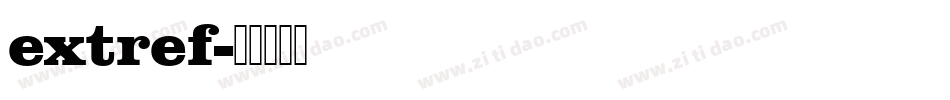 extref字体转换
