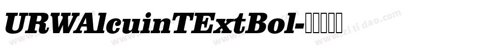 URWAlcuinTExtBol字体转换