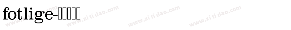fotlige字体转换