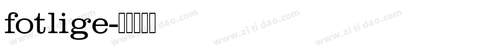 fotlige字体转换