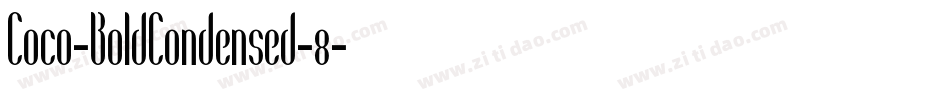 Coco-BoldCondensed-8字体转换