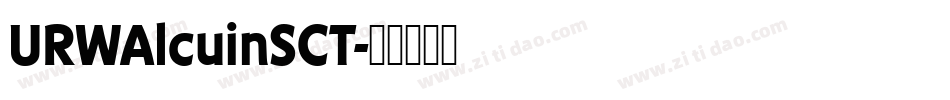 URWAlcuinSCT字体转换