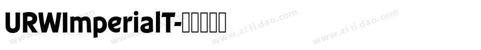 URWImperialT字体转换