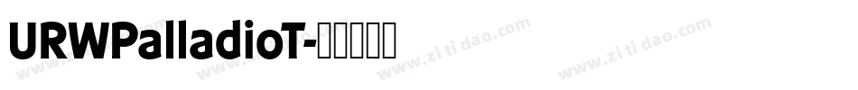 URWPalladioT字体转换