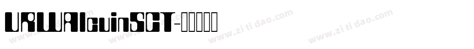 URWAlcuinSCT字体转换