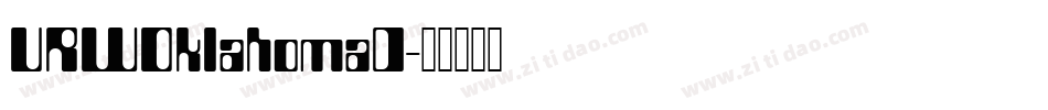 URWOklahomaD字体转换