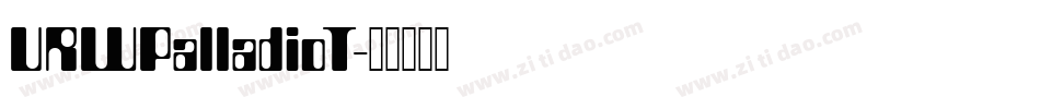 URWPalladioT字体转换