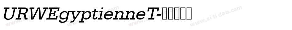 URWEgyptienneT字体转换