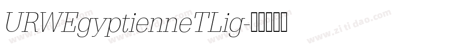 URWEgyptienneTLig字体转换