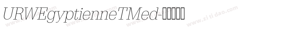 URWEgyptienneTMed字体转换