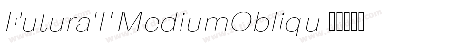 FuturaT-MediumObliqu字体转换