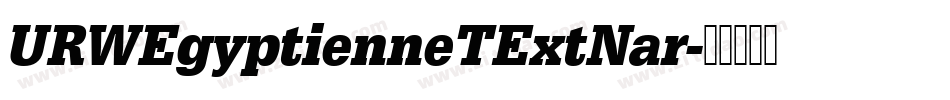 URWEgyptienneTExtNar字体转换