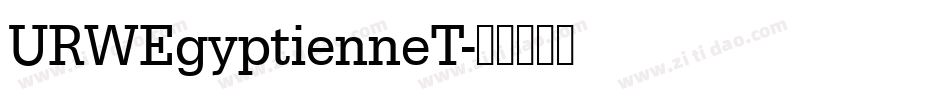 URWEgyptienneT字体转换