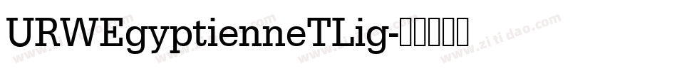URWEgyptienneTLig字体转换