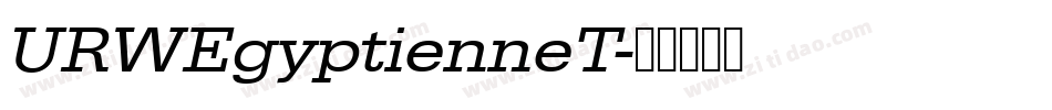 URWEgyptienneT字体转换