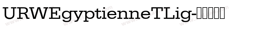 URWEgyptienneTLig字体转换
