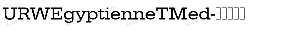 URWEgyptienneTMed字体转换