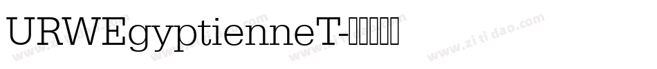 URWEgyptienneT字体转换
