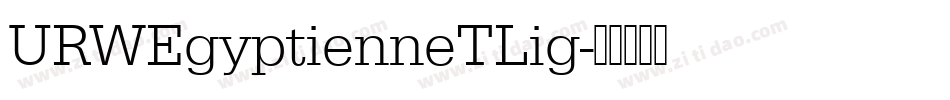 URWEgyptienneTLig字体转换