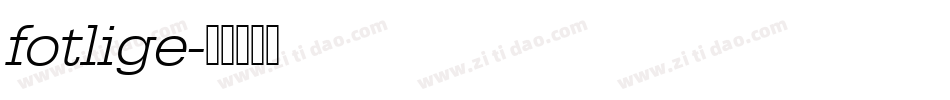 fotlige字体转换