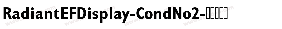 RadiantEFDisplay-CondNo2字体转换
