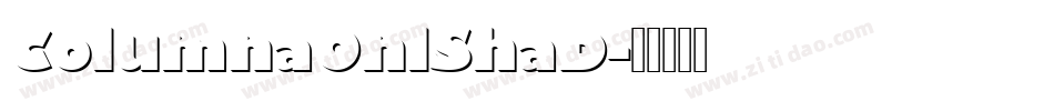 ColumnaOnlShaD字体转换