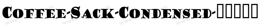 Coffee-Sack-Condensed字体转换