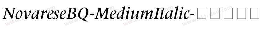 NovareseBQ-MediumItalic字体转换
