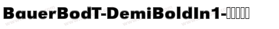 BauerBodT-DemiBoldIn1字体转换