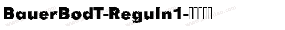 BauerBodT-ReguIn1字体转换